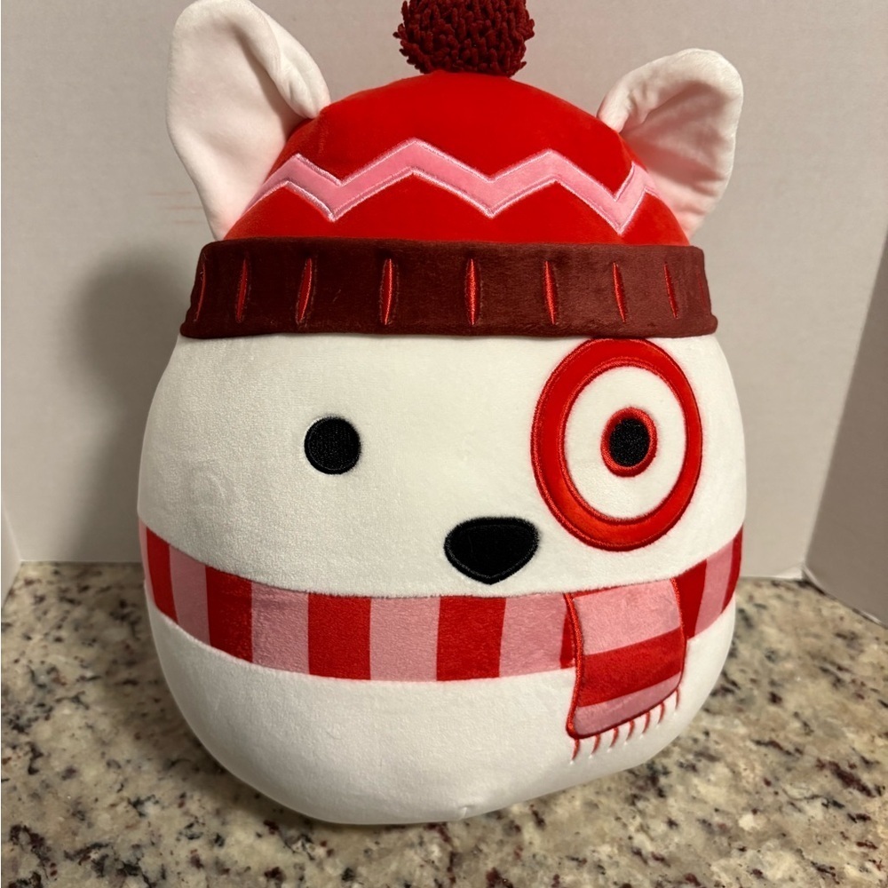 Squishmallows 12" Bullseye Target Dog Plush Collectible Toy Christmas Limited Ed